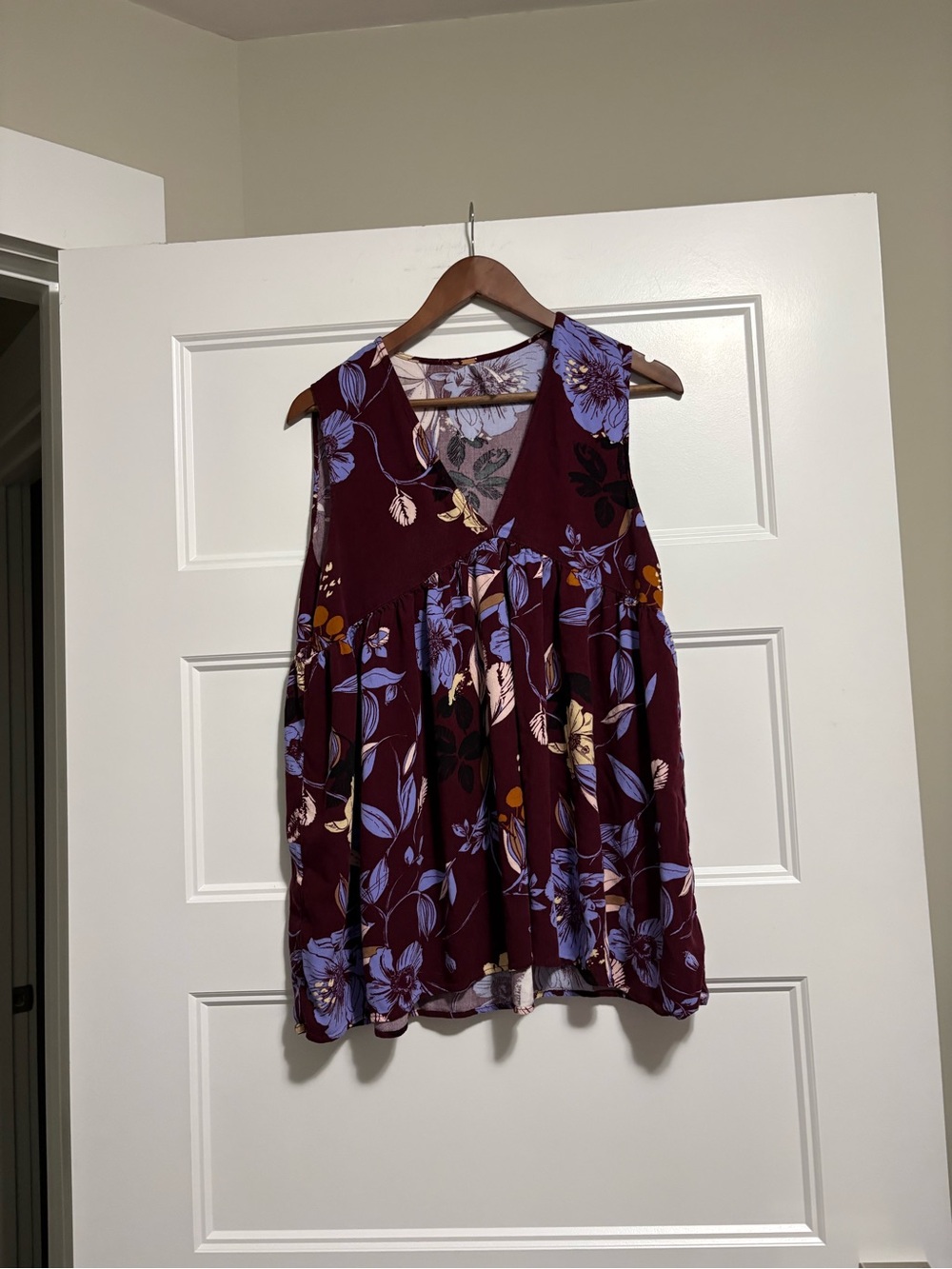 Free People Bella Floral Print Tunic sz Medium